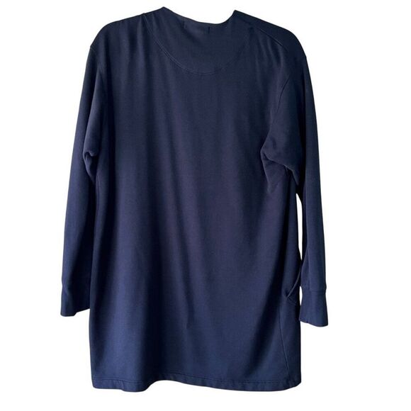 Stateside Black Open Front Fleece Long Sleeve Cardigan with Pockets Size Small - Picture 6 of 7